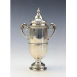 An Edwardian twin handled silver sugar caster by Horace Woodward & Co Ltd, London 1905, of plain