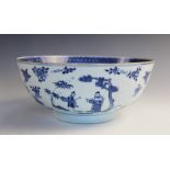 A Chinese porcelain bowl, Qianlong (1735-1796), the circular bowl of footed form, externally