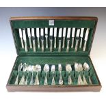 A canteen of ENPS 'Cavendish' cutlery by Butler of Sheffield, comprising sixty five pieces