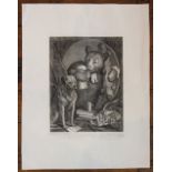 After William Hogarth (1697-1764), Etching on paper, 'The Bruiser, C. Churchill (once the Revd:!) in
