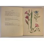 Cowlard (C.M.), WILD FLOWERS OF THE ITALIAN RIVIERA, first edition, green cloth boards, line printed