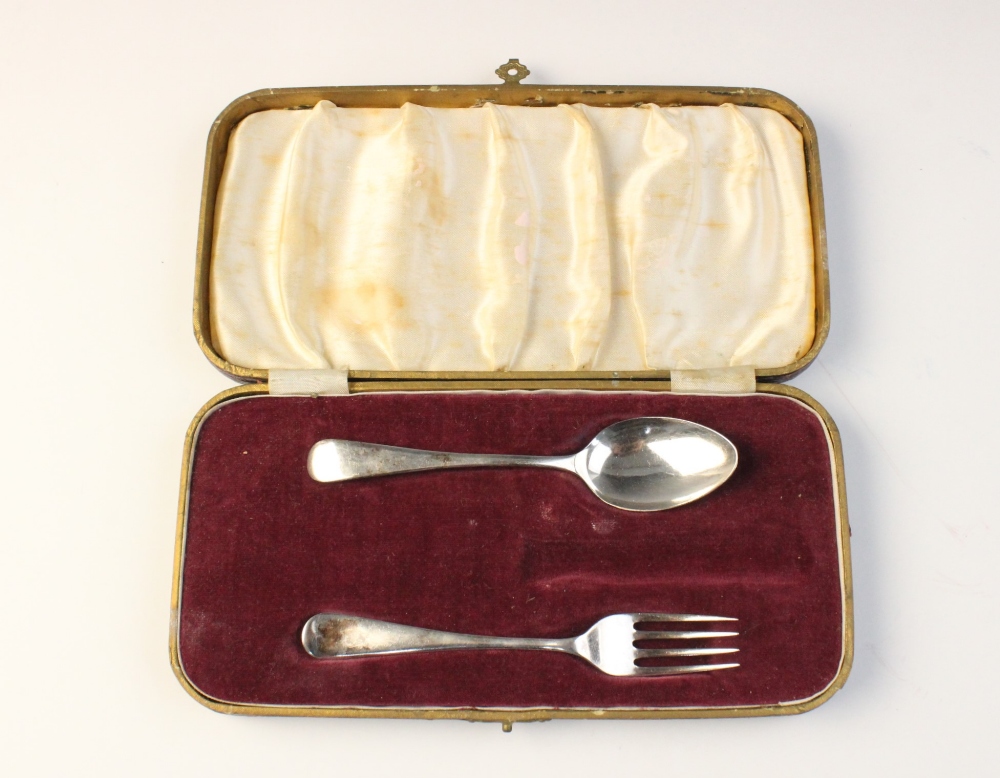 A boxed silver Christening set by Adie Brothers, Birmingham 1938, comprising egg cup, spoon and - Image 4 of 4