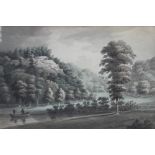 Hubert Cornish (1778-1832), Hawkstone, Shropshire, Pencil and watercolour, 17cm x 26cm, together