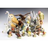 A collection of Beswick birds, to include a 1046 Barn Owl, 19cm high, a 1218 Woodpecker, 22cm