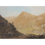 Hugh William 'Grecian' Williams (1773-1829), View of the pass of Glencoe, Watercolour, 18.5cm x