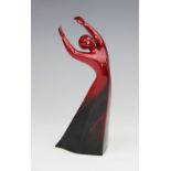 A Royal Doulton Flambe prototype figure 'Awakening', printed maker's mark and 'Not produced for