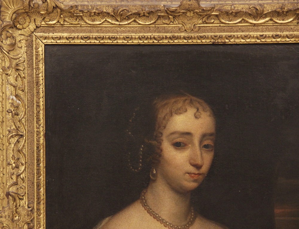 Circle of Gerard Van Soest (c.1600- 1681), Portrait of Mrs Hulton, daughter of Edward Copley Esq - Image 3 of 8