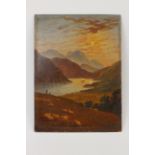 J.Kennedy (19th century), Loch Lommond Oil on board, Signed lower right and titled verso,