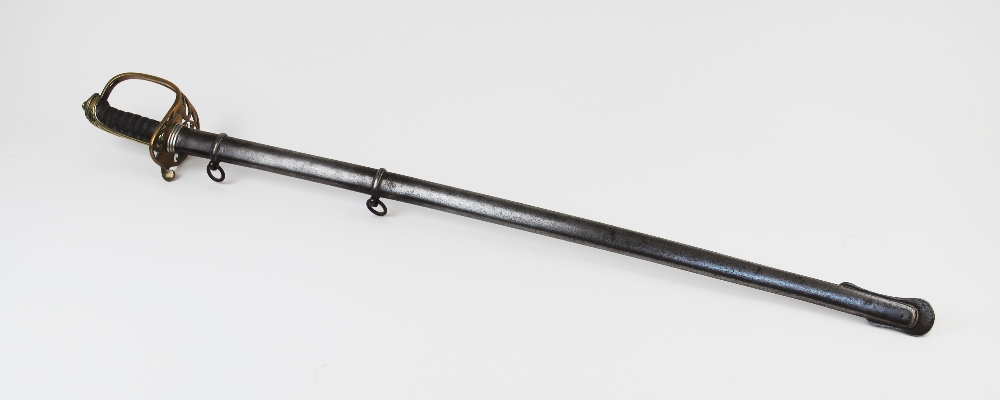 A Victorian 1845 pattern Infantry officer?s sword by Smith & Son, the 81.5cm single edged fullered