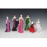 Four Royal Worcester figurines, comprising: a limited edition 'Sian Wales', a special edition 'The