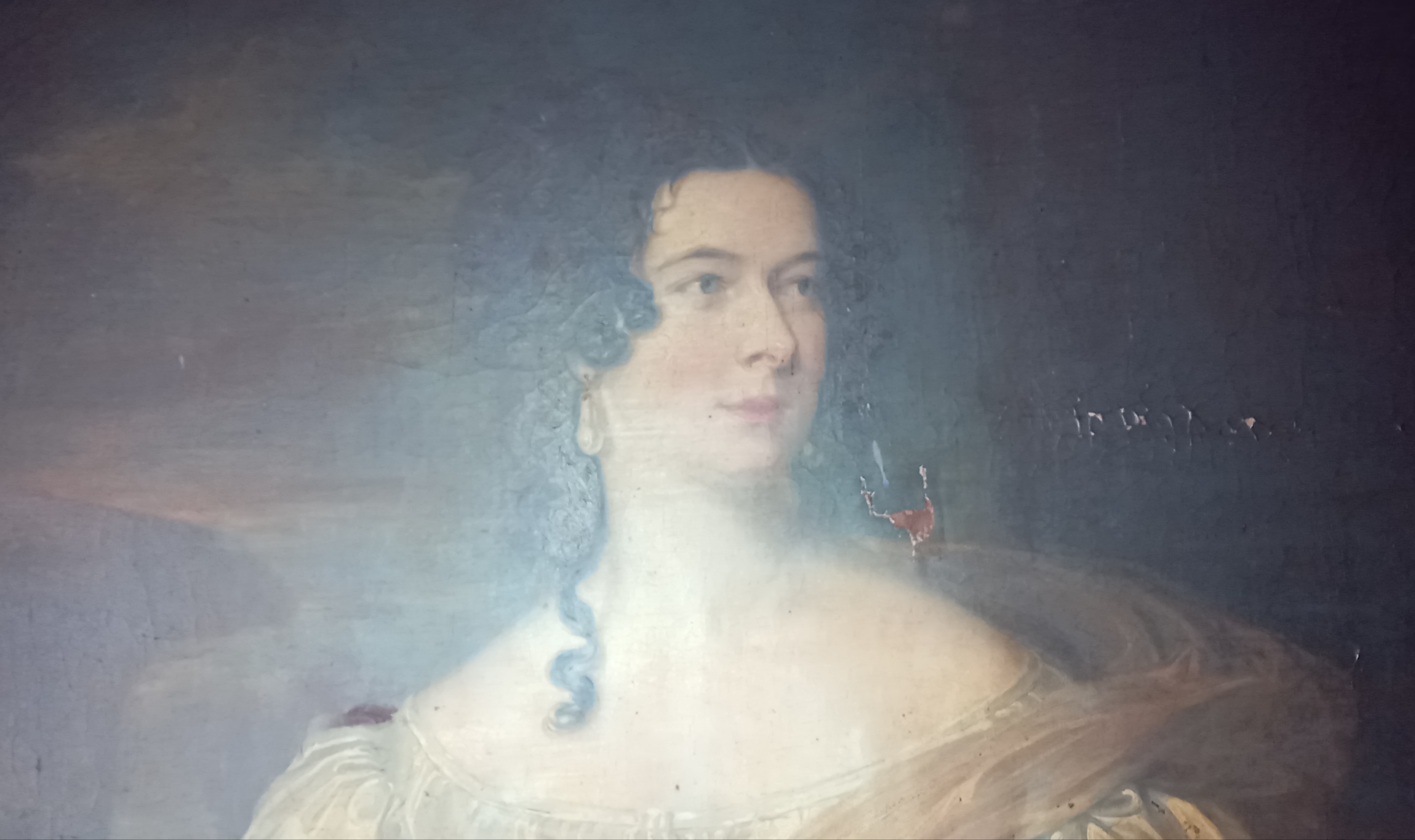 Attributed to William Owen RA (1769-1825), Portrait of a lady, three quarter length in a - Image 14 of 24