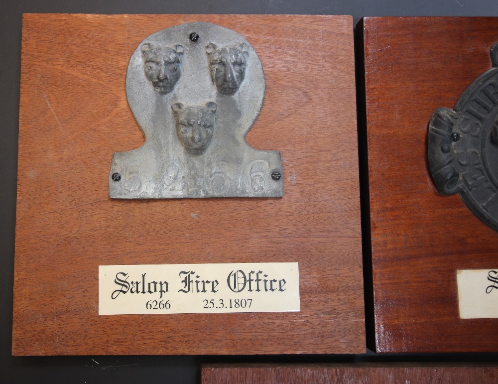 SHROPSHIRE & NORTH WALES INTEREST: A fire insurance mark plaque, mid 19th century, 'Shropshire & - Image 3 of 4