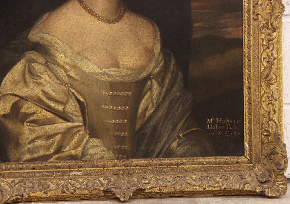 Circle of Gerard Van Soest (c.1600- 1681), Portrait of Mrs Hulton, daughter of Edward Copley Esq - Image 4 of 8