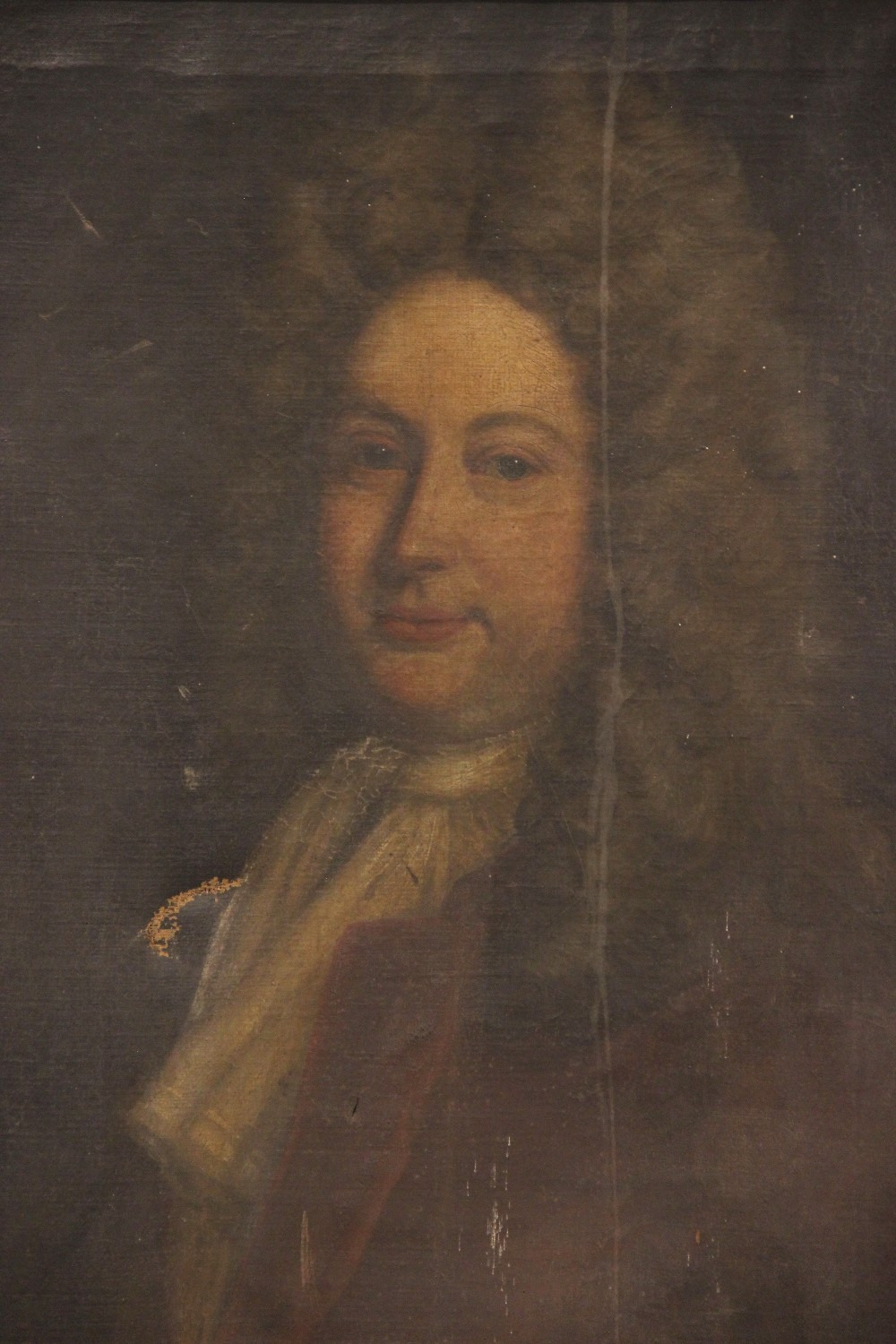 Follower of Sir Godrey Kneller (1646-1723), Portrait of a gentleman, head and shoulders wearing a - Image 2 of 6