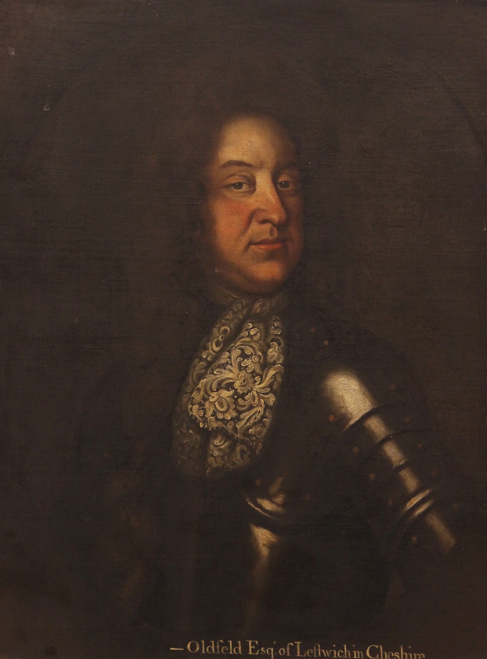 Follower of Godfrey Kneller (1646-1723), Portrait of Oldfield Esq of Leftwich in Cheshire Half