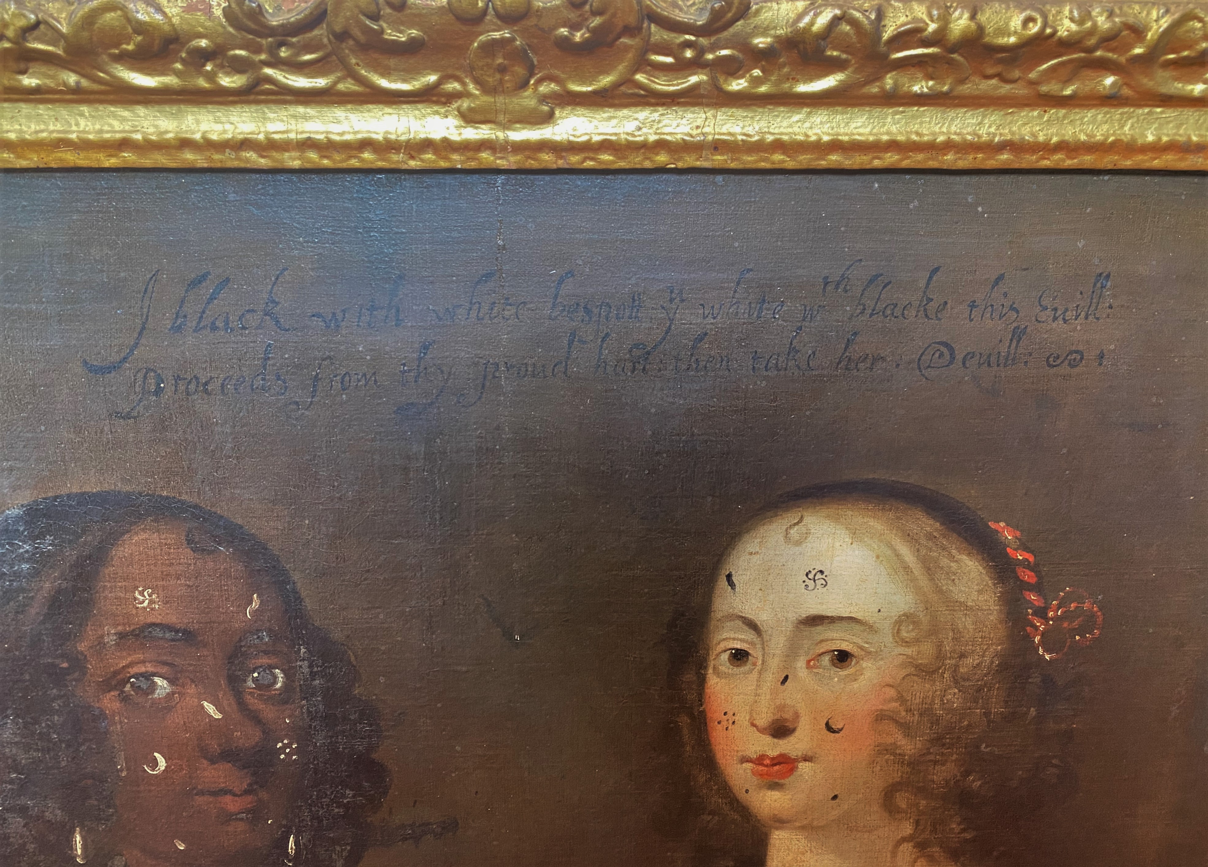 English school, circa 1650, Portrait of two ladies, both half length, - Image 9 of 24