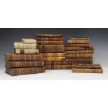 DECORATIVE BINDINGS: A miscellany of leather and vellum bound volumes, 17th century and later, to