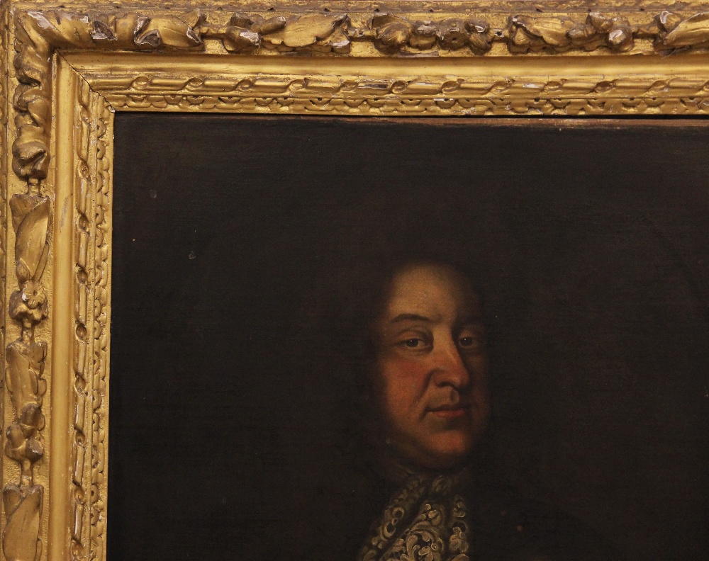 Follower of Godfrey Kneller (1646-1723), Portrait of Oldfield Esq of Leftwich in Cheshire Half - Image 4 of 7