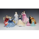 A collection of Royal Doulton figurines, comprising: HN3975 'Lauren' (figure Of The Year 1975),