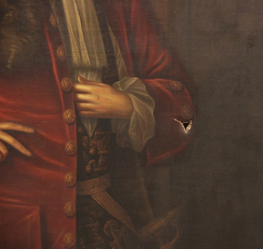 Circle of Sir Godfrey Kneller (1646 -1723), Portrait of Thomas Kenyon of Peel Hall, Three quarter - Image 3 of 7