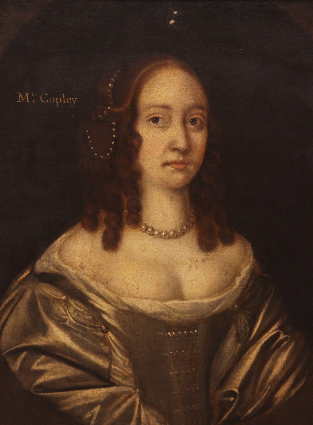 English school, late 17th century, Portrait of Beatrix, Mrs Copley, wife of Edward Copley Head and