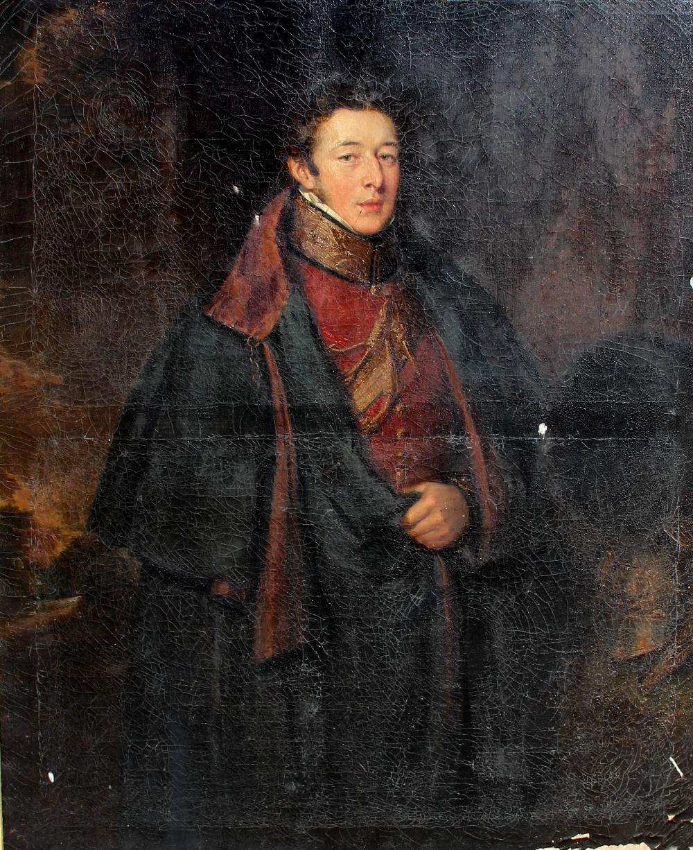 Attributed to of William Owen RA (1769-1825), Portrait of an officer in the uniform of the Life