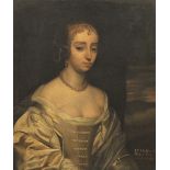 Circle of Gerard Van Soest (c.1600- 1681), Portrait of Mrs Hulton, daughter of Edward Copley Esq