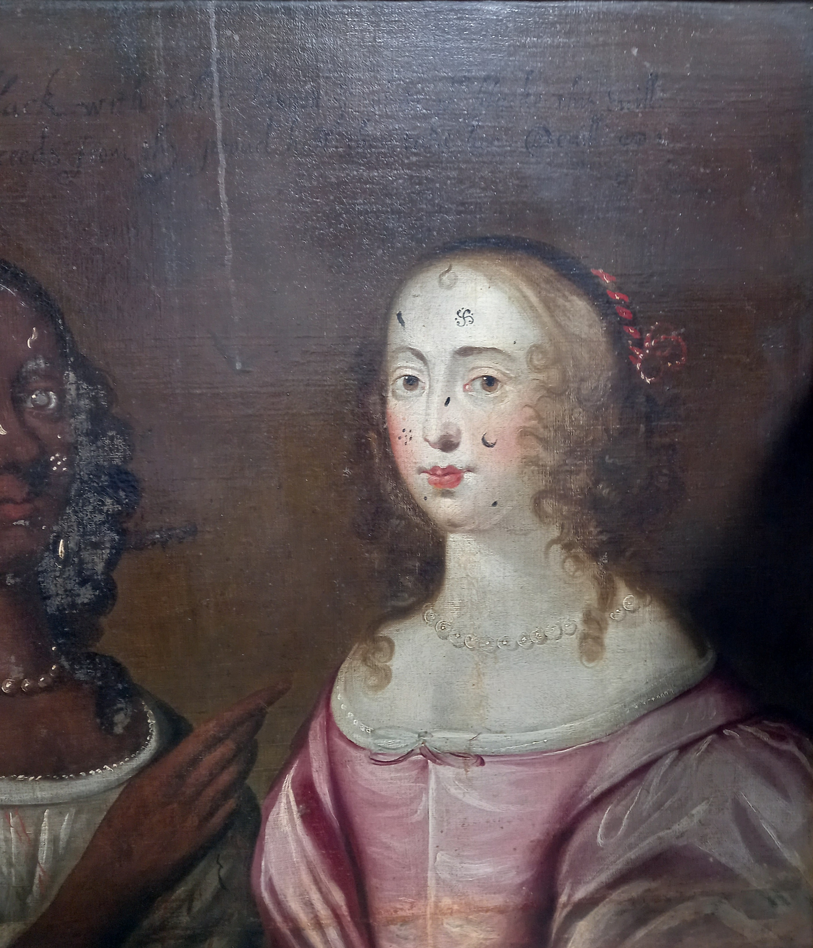 English school, circa 1650, Portrait of two ladies, both half length, - Image 12 of 24