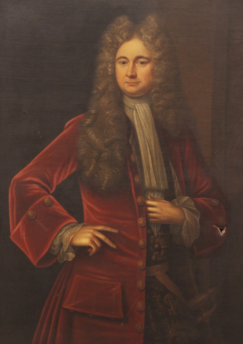 Circle of Sir Godfrey Kneller (1646 -1723), Portrait of Thomas Kenyon of Peel Hall, Three quarter - Image 2 of 7