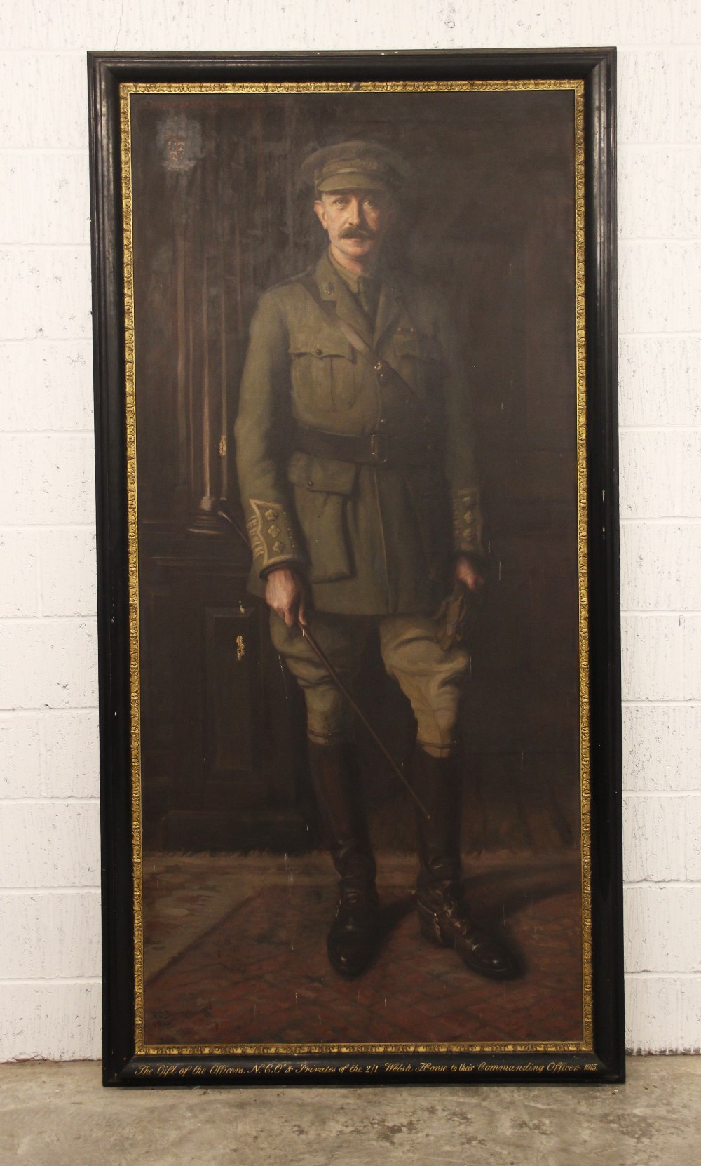 Rose Dempster Bonnor (fl.1895-1916), Portrait of Lloyd Tyrell Kenyon, 4th Bt, in the uniform of a - Image 8 of 12