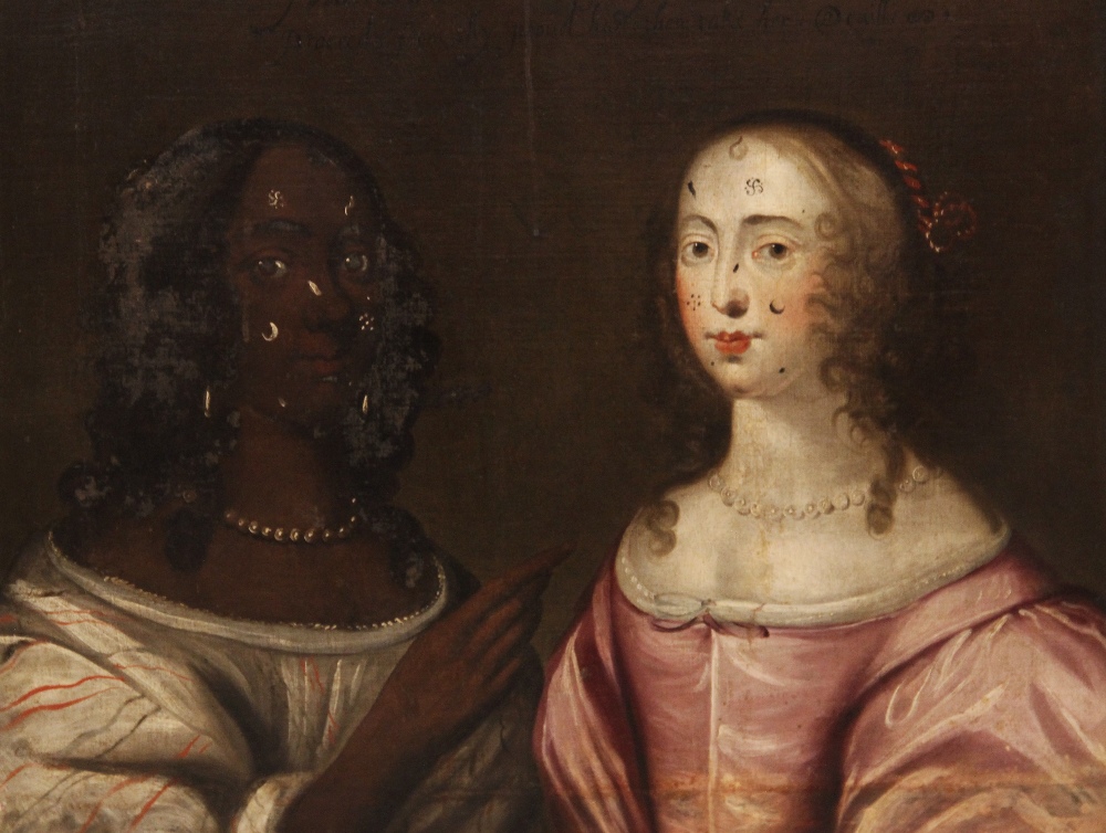 English school, circa 1650, Portrait of two ladies, both half length, - Image 5 of 24