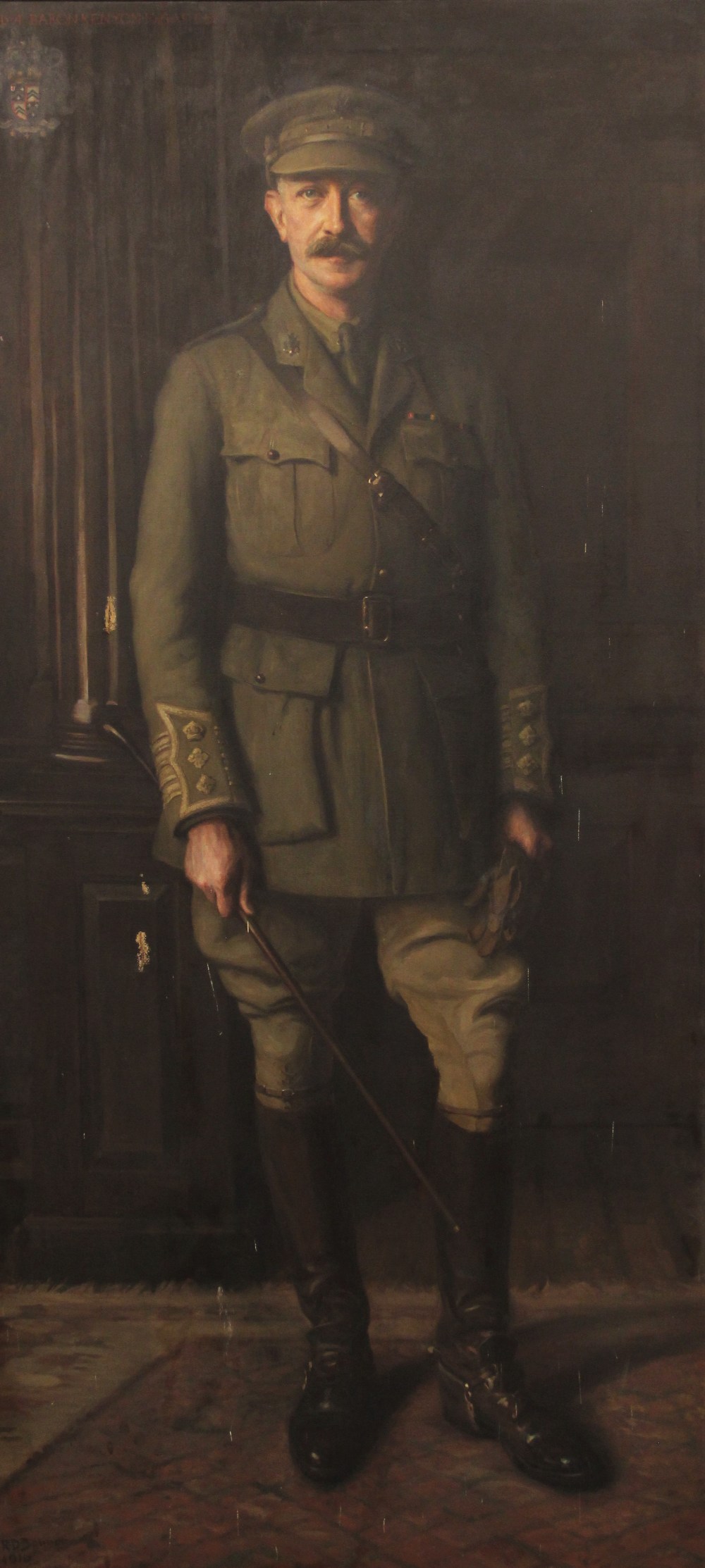 Rose Dempster Bonnor (fl.1895-1916), Portrait of Lloyd Tyrell Kenyon, 4th Bt, in the uniform of a - Image 3 of 12