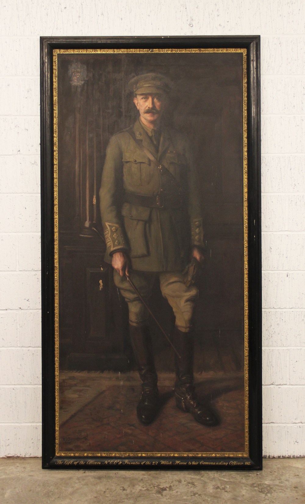 Rose Dempster Bonnor (fl.1895-1916), Portrait of Lloyd Tyrell Kenyon, 4th Bt, in the uniform of a - Image 4 of 12