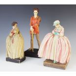 Agatha Walker (1888-1980) three Art Deco theatrical wax figures, comprising; Peter Pan, 34cm high,