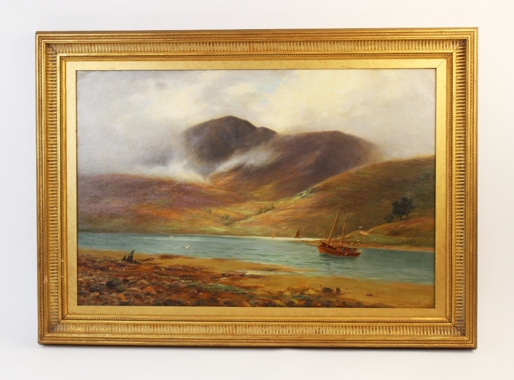 Charles Bernard Wood (fl.1903-1934), 'Near The Top Of The Loch', Oil on canvas, Signed lower - Bild 2 aus 4