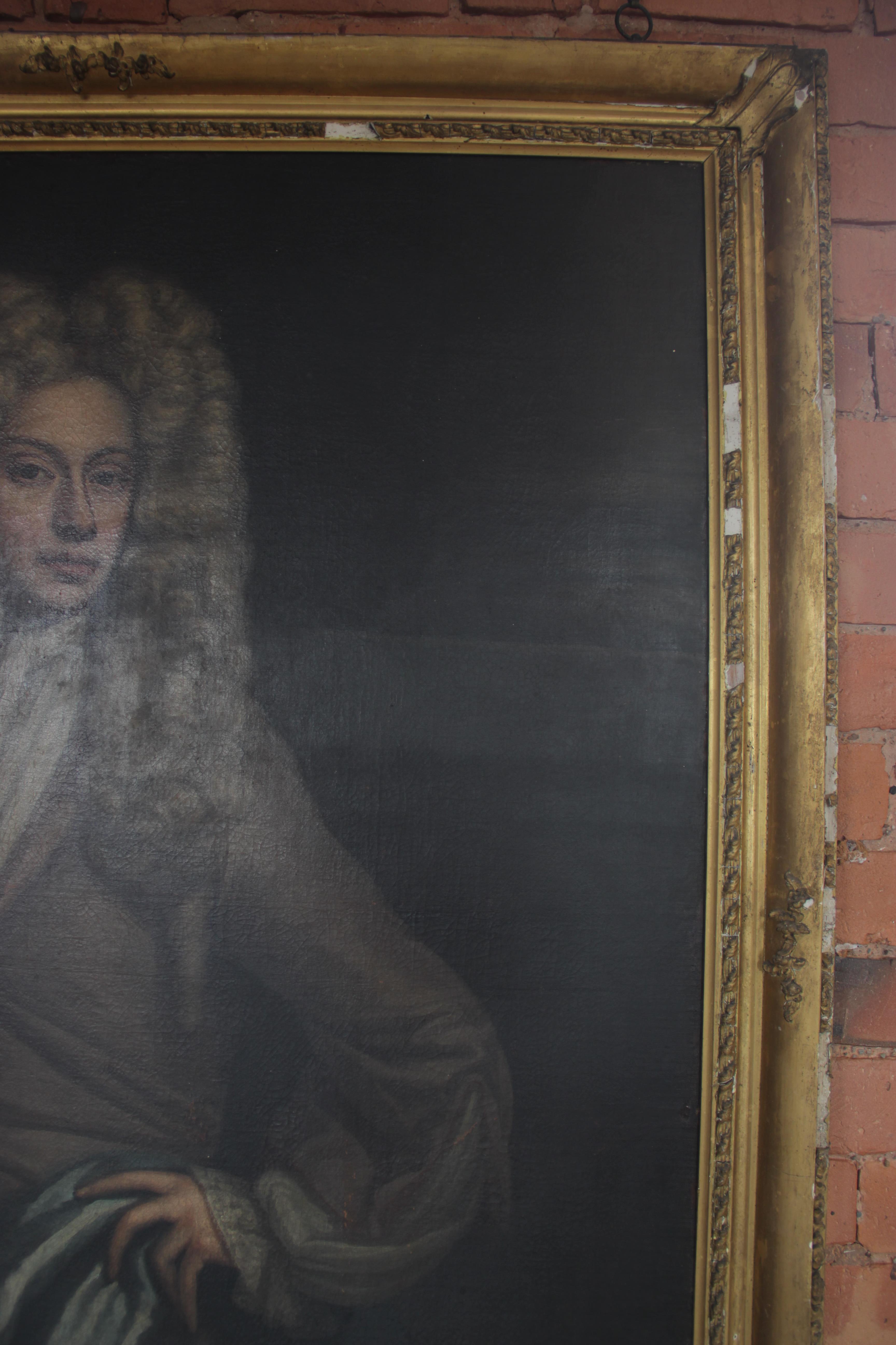 Follower of Johann Baptist Closterman (1660-1711), Portrait of James Tyrell, Three quarter length - Bild 11 aus 13