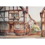 Attributed to Frank Moss Bennett (English, 1874-1952), 'Ambursley', Watercolour on paper, Initialled