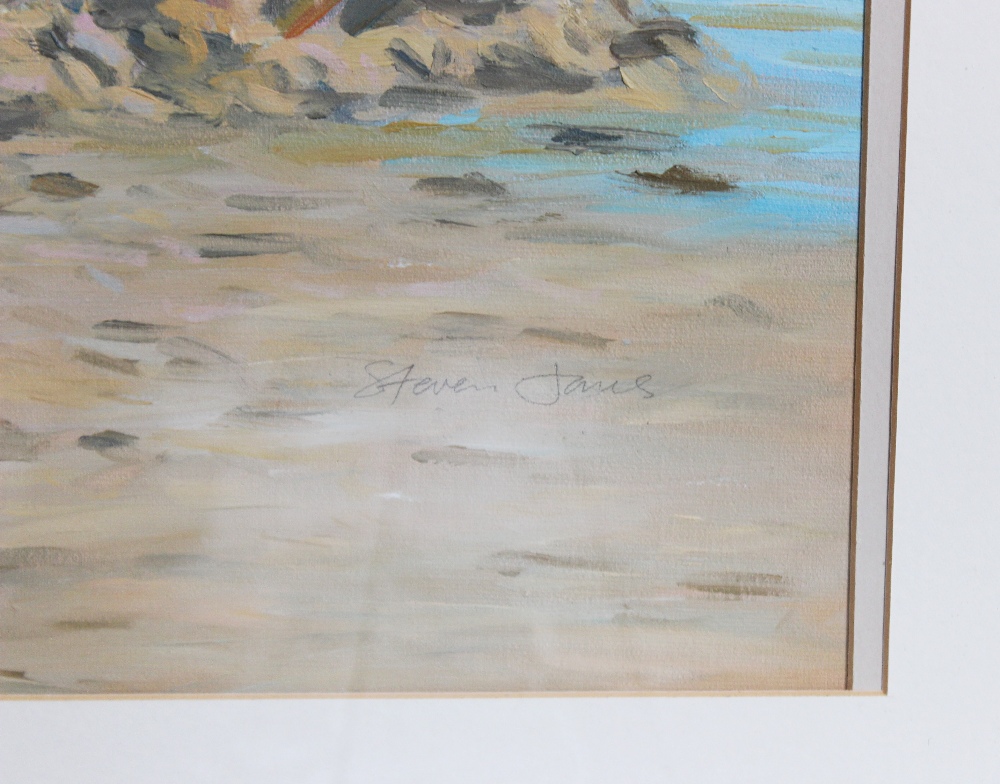 Steven Jones (Welsh contemporary), 'Abersoch', Acrylic on board, Signed lower right, titled lower - Bild 4 aus 5