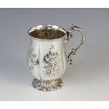 A Victorian silver christening mug by Edward & John Barnard, London 1856, of baluster form with