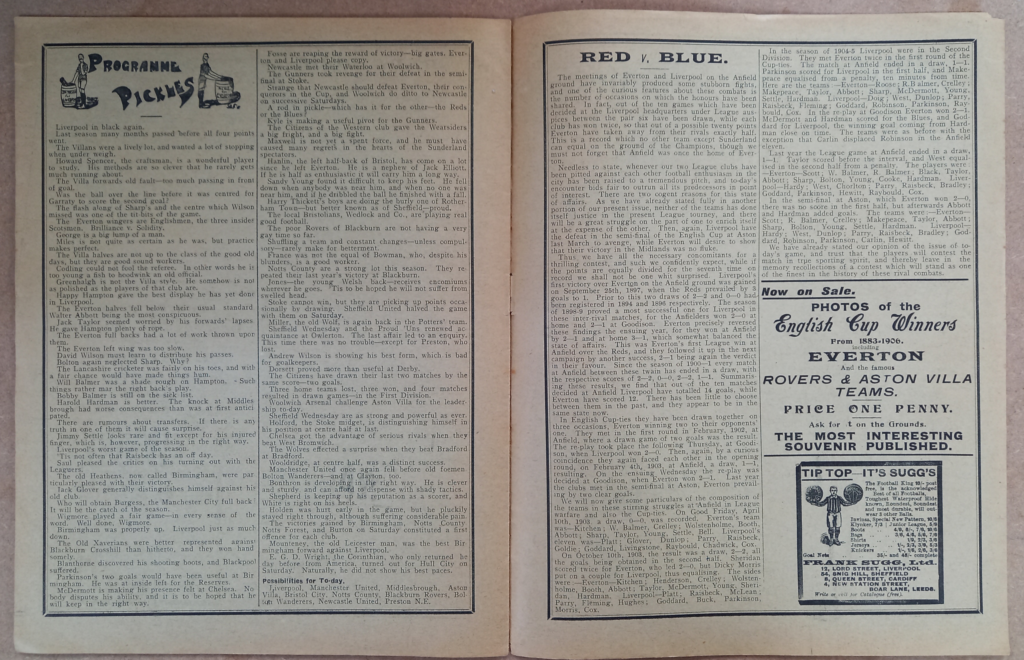 An Everton & Liverpool Official Football Programme, a 'double programme' showing the fixtures for - Image 9 of 9