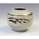 A Bernard Leach CH CBE (1887-1979) studio pottery porcelain bud vase, mid 20th century, of