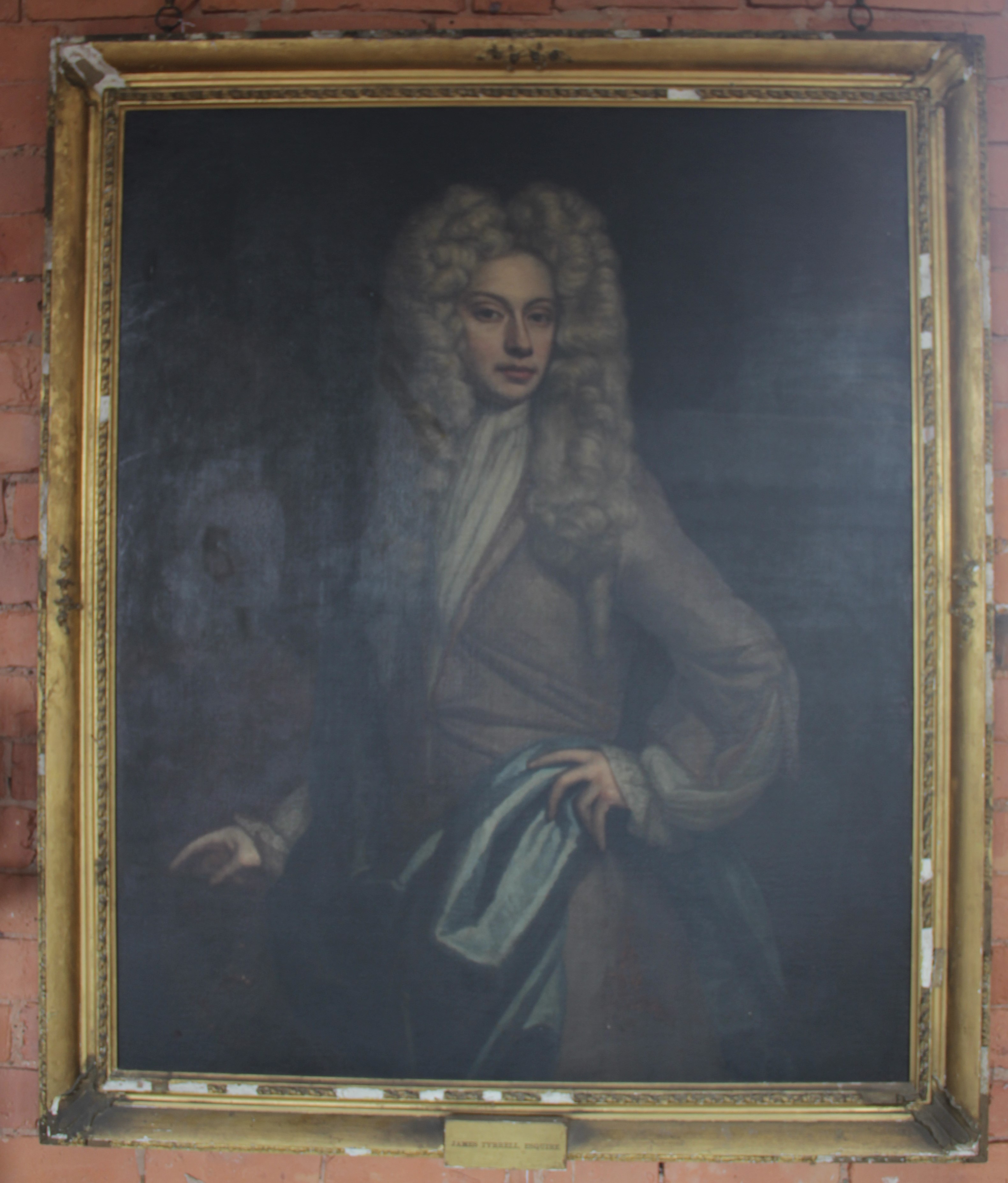 Follower of Johann Baptist Closterman (1660-1711), Portrait of James Tyrell, Three quarter length - Bild 3 aus 13