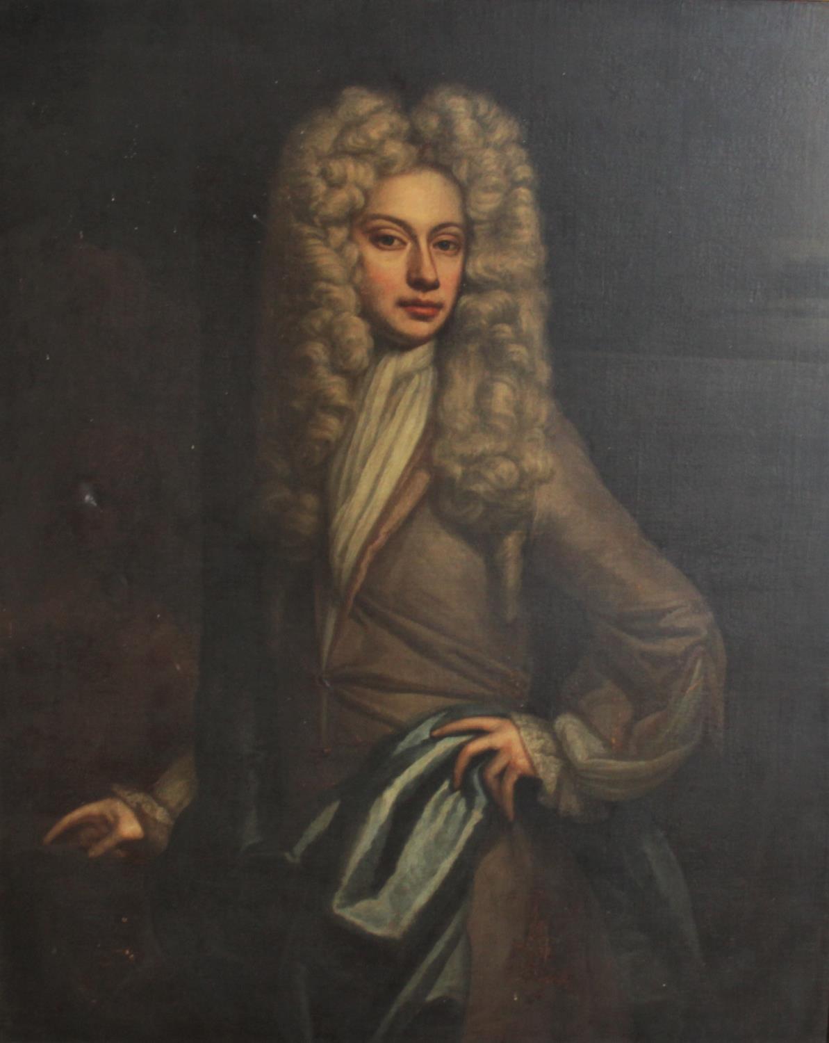 Follower of Johann Baptist Closterman (1660-1711), Portrait of James Tyrell, Three quarter length