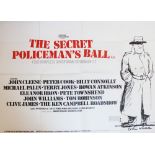 A vintage quad movie poster for the 'The Secret Policeman's Ball' (1979) starring John Cleese, Peter