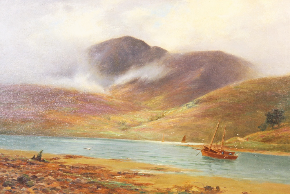 Charles Bernard Wood (fl.1903-1934), 'Near The Top Of The Loch', Oil on canvas, Signed lower