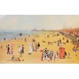 Helen Layfield Bradley (1900-1979), 'Blackpool Sands', Print on paper, Signed in pencil lower