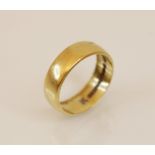 An 18ct gold wedding band, marks for Birmingham 1968, ring size L, weight 4.5gms