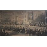 After William Salter (British 1804-1875), The Waterloo Banquet at Apsley House, 1836, Engraving by