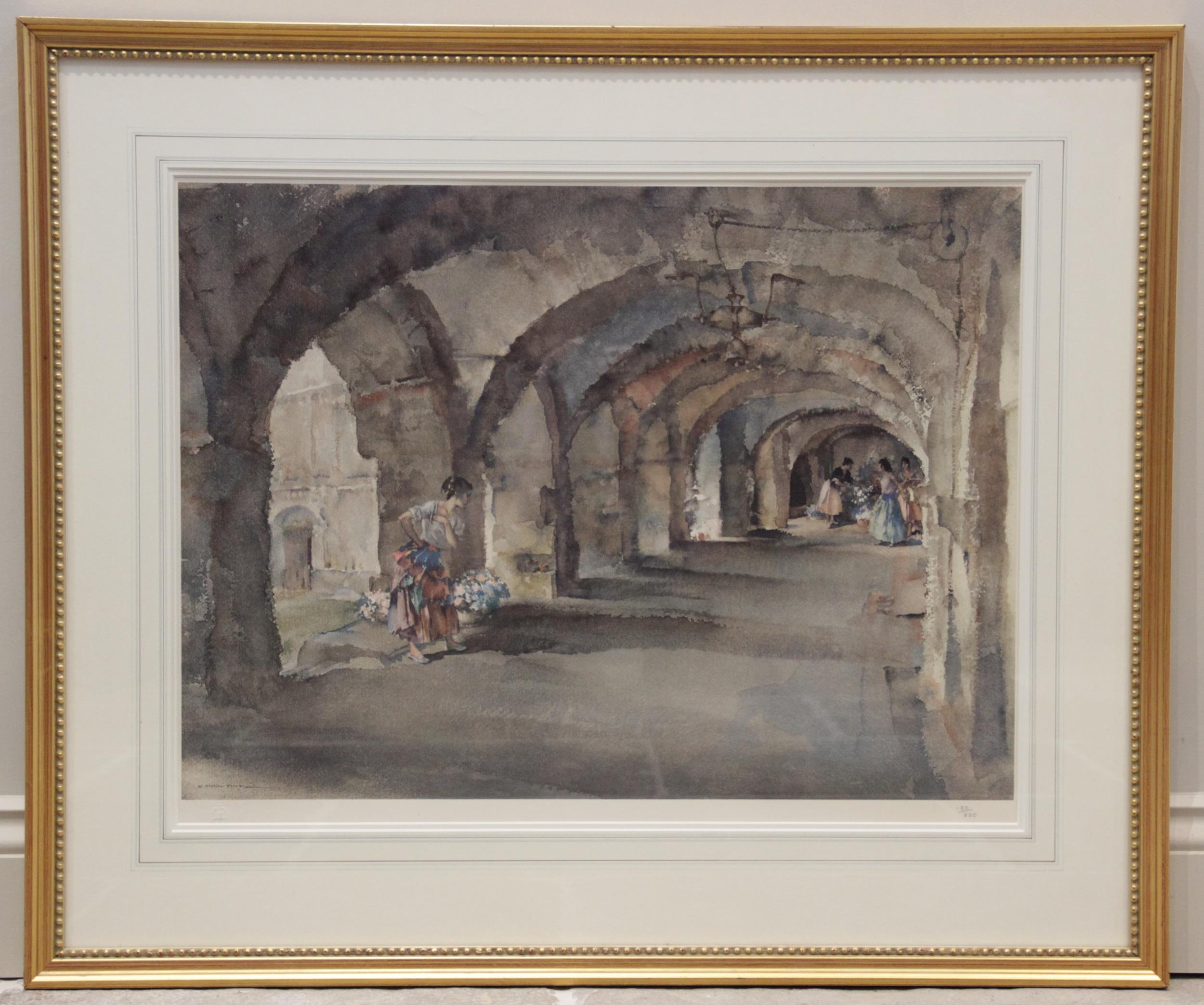 After Sir William Russell Flint R.A. (Scottish, 1880-1969), 'Le Quatorze Juillet', Artist signed - Image 6 of 8