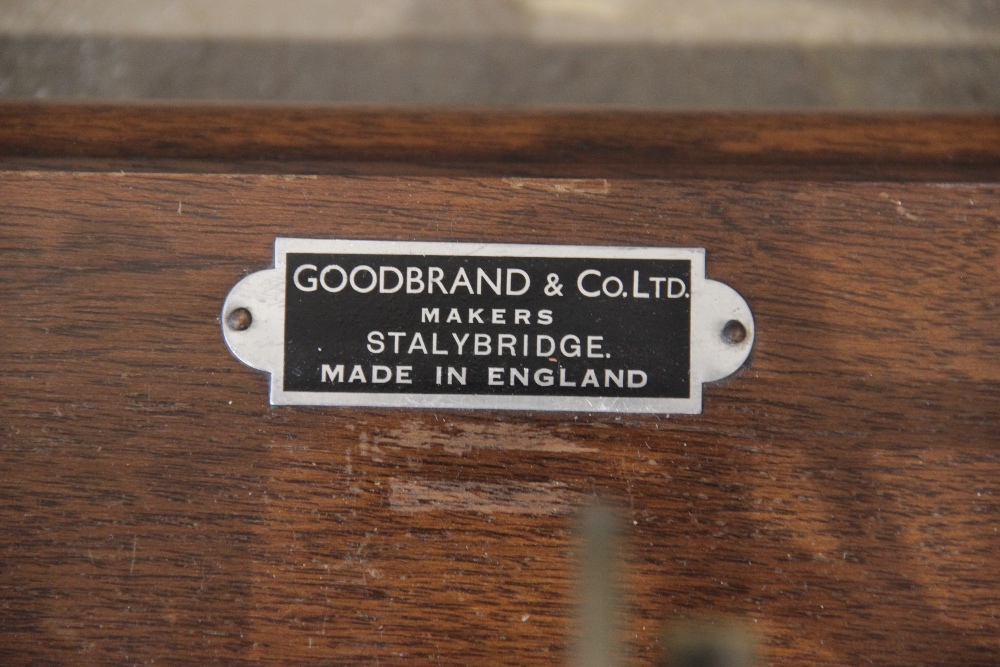 An early 20th century silk/yarn winder by Goodbrand & Co, Stalybridge, the hexagonal pulley wheel - Image 2 of 2